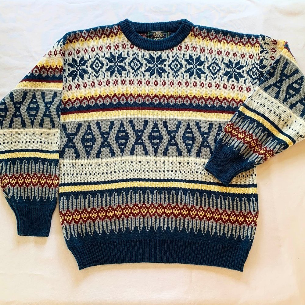 Men's large bonjour international grandpa sweater